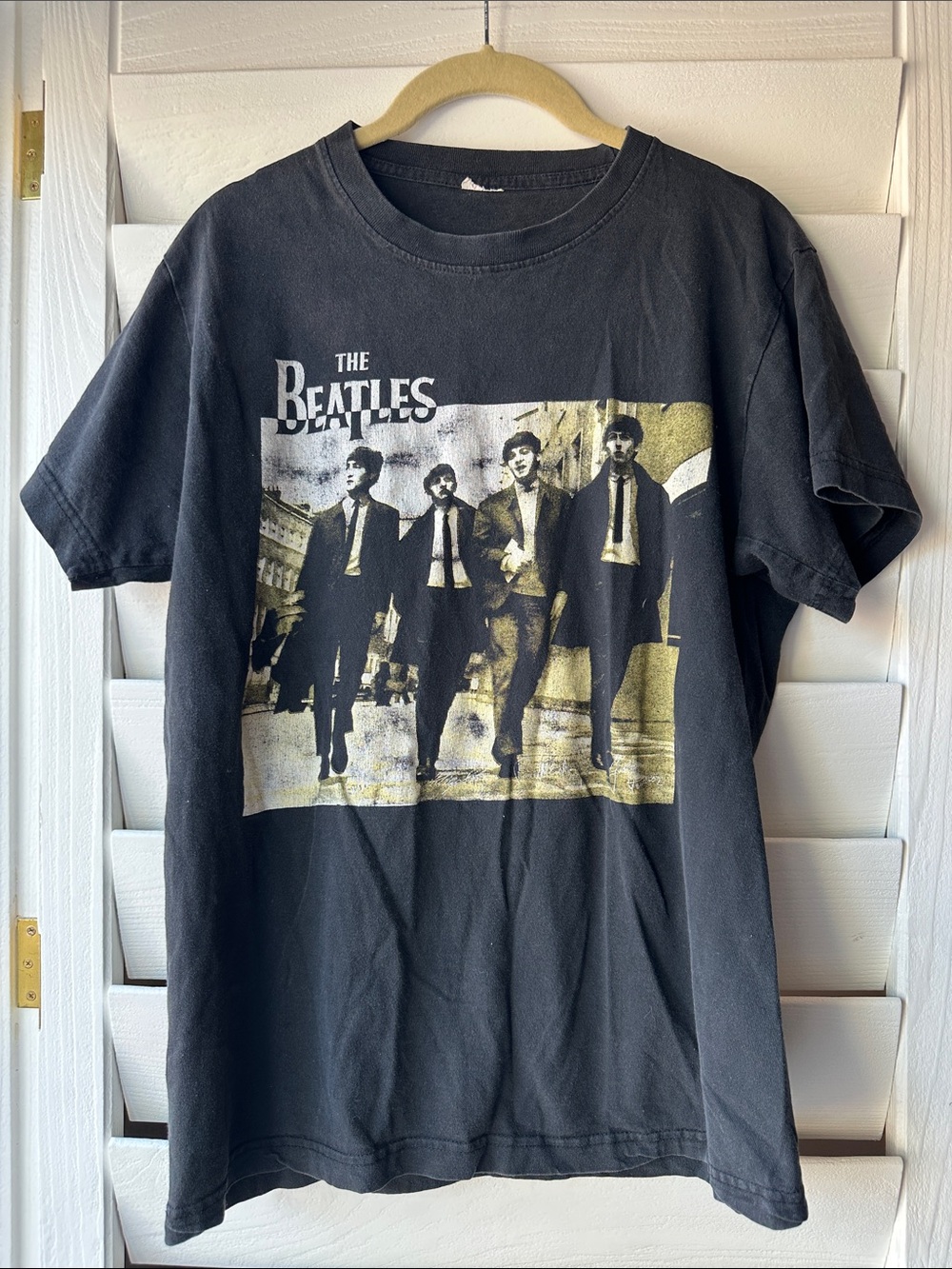 Beatles Grunge Vintage 90s Band Tee Black Medium